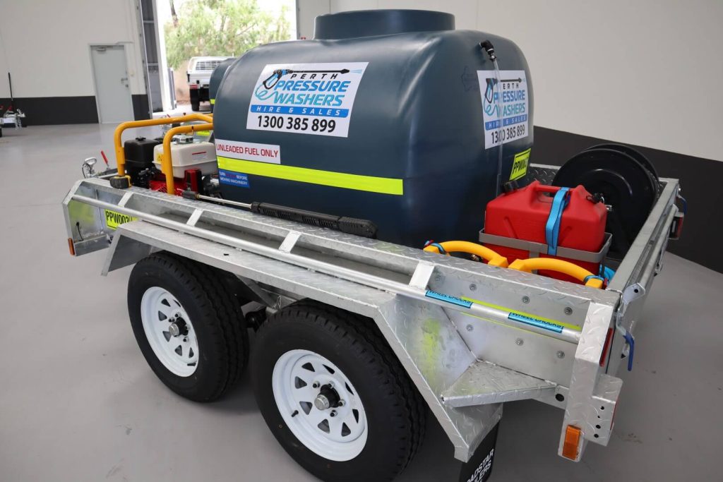 PPW3021PBTDSC Petrol Cold Water 3000psi 21lpm Trailer Mounted SC
